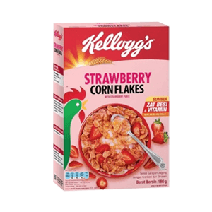 KELLOGG'S CEREAL CORN FLAKES STRAWBERRY BOX 180g