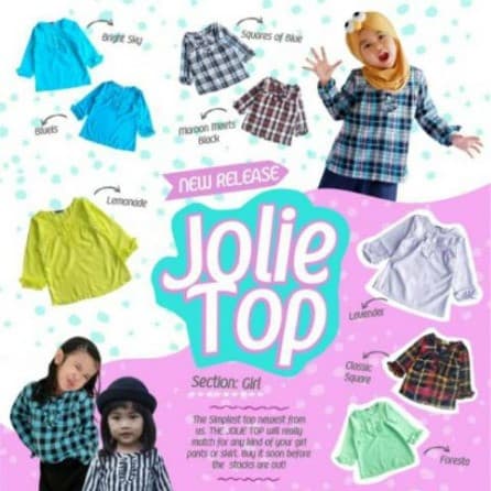 Kemeja Katun Anak Perempuan