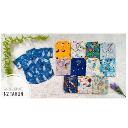 Carel Shirt - Kemeja Motif Anak Laki-Laki