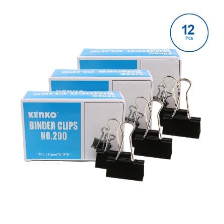 Kenko / Butterfly Binder Clip 200/12'S PCK