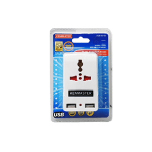 KENMASTER STEKER ADAPTOR USB S0203  PCK 