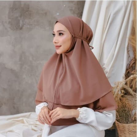 Khimar Aisya 2 Layer Tali
