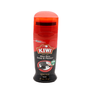 KIWI LIQUID SHOE POLISH BLACK BTL 75mL