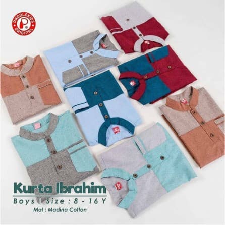 Kurta Ibrahim Anak Laki-Laki Junior 8 - 16 Tahun