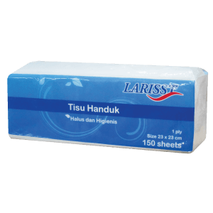 LARISST TISSUE HANDUK 150'S  PCK 