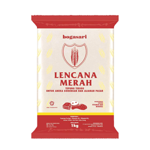 LENCANA MERAH TERIGU TRANSPARAN  PCK 1000g