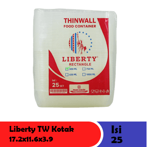 LIBERTY TW KOTAK 25'S  PCK 500mL