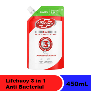 LIFEBUOY 3 IN 1 ANTI BACTERIAL  PCH 450mL