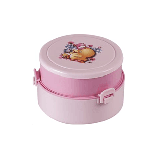 LION STAR ROUND LUNCH BOX (2) SB-14  PCS 