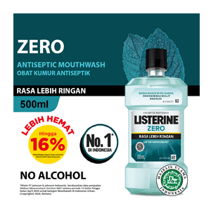 LISTERINE MOUTHWASH ANTISEPTIC ZERO BTL 500mL