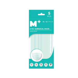 M+ DUCKBILL MASK 3PLY 5'S  PCK 