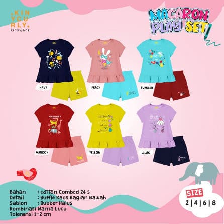 Macaroon Playset By Kinycurly 1 - 8 Tahun
