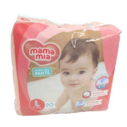 Mama Mia Baby Diapers Pants 18'S BAG LARGE