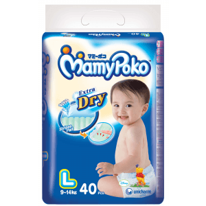 MAMY POKO DIAPERS ROYAL SOFT PEREKAT40'S  BAG LARGE