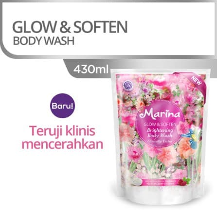 MARINA GLOW&SOFTEN BODY WASH 430ML