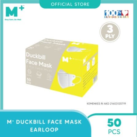 Masker 3 Ply Duckbill Earloop M+