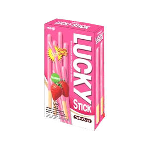 MEIJI BISCUIT LUCKY STICK STRAWBERRY BOX 45g