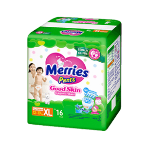 MERRIES PANTS GOOD SKIN 16'S  PCK EXTRALARGE
