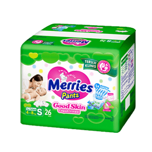 MERRIES PANTS GOOD SKIN 26'S  PCK SMALL
