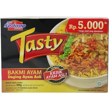 MIE SEDAP TASTY BAKMI AYAM 129g