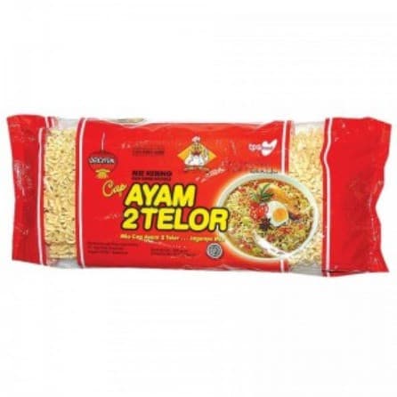 Mie Telur Ayam 2 Telor Lebar Keriting Pck 200 g