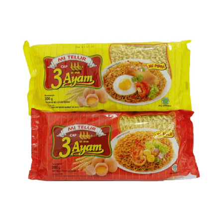 MIE TELUR CAP 3 AYAM 200G