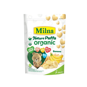 MILNA NATURE PUFFS ORGANIC BANANA PCH 15g