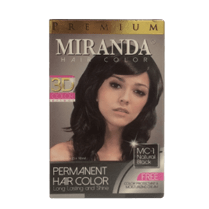 MIRANDA HAIR COLOR NATURAL BLACK BOX 30mLx2