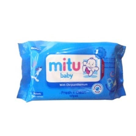 Mitu Baby Cleansing Wipes 24'S BLUE REFILL PCK