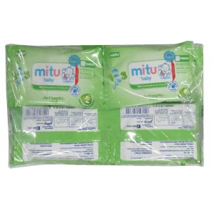 MITU BABY SOFT CARE WIPES MINI 4'S ANTISEPTIC PCK 