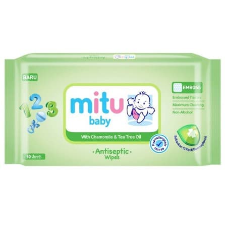 MITU BABY WIPES  ANTISEPTIC  50S