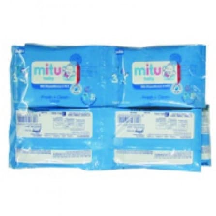 Mitu Wet Tissue Baby 4'S Blue PCK ( ISI 24 )