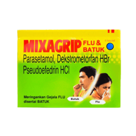 Mixagrip Obat Sakit Flu & Batuk Isi 4 Tablet