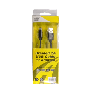 MOBILE KIOSK BRAIDED 2A USB CABLE FOR ANDROID PCS 