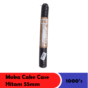 MOKA CAKE CASES 1000'S HITAM PCK 55mm