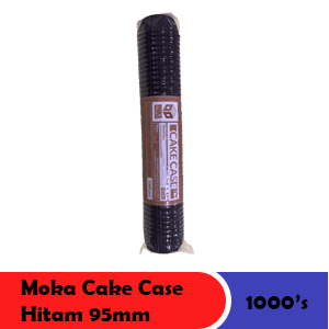 MOKA CAKE CASES 1000'S HITAM PCK 95mm