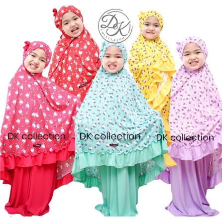 Mukena Anak Motif Hello Kitty