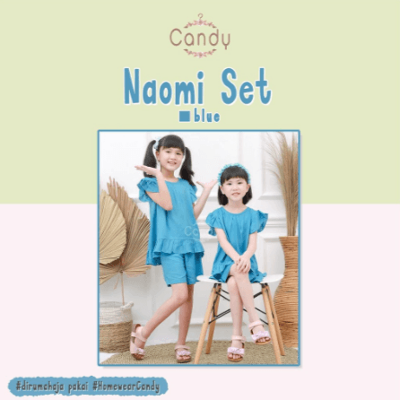Naomi Set / Setelan Baju & Celana Pendek 1 - 5 Tahun