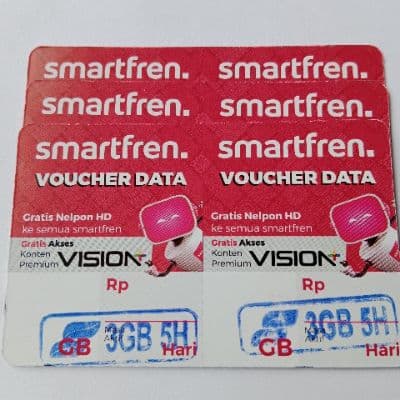 Voucher Smartfren SCJ 4GB 5h / 3gb 5Hari Lama