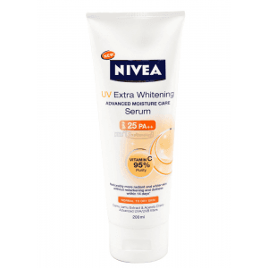 NIVEA BODY SERUM UV EXTRA WHITENING  TUB 180mL