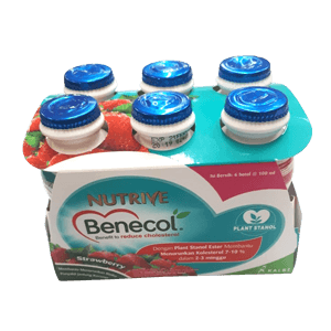 NUTRIVE MINUMAN BENECOL STRAWBERRY BTL 6x100mL