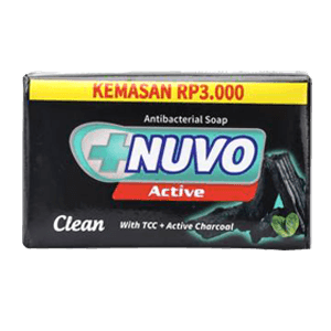 NUVO SABUN ANTIBACTERIAL ACTIVE CLEAN BAR 110g