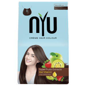 NYU CREME HAIR COLOUR NATURAL BROWN BOX NO.4