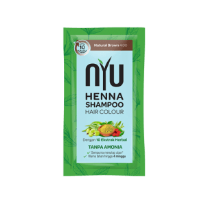 NYU HENNA SHAMPOO NATURAL BROWN SCT 20mL