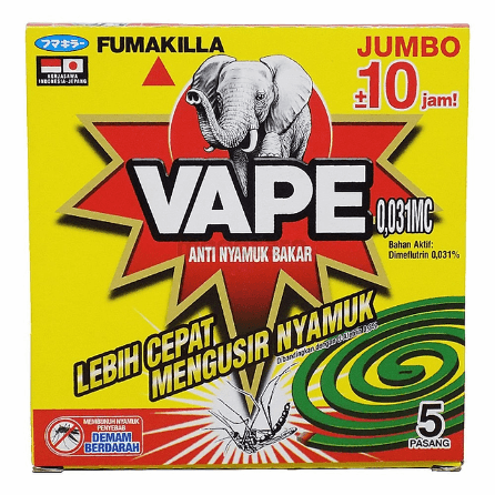 OBAT NYAMUK VAPE JUMBO 10JAM