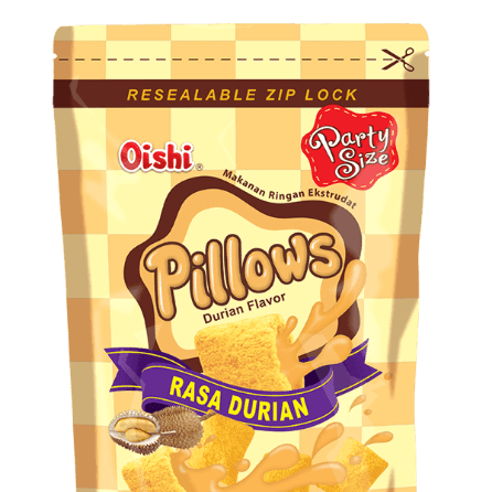 OISHI PILLOW DURIAN 110G