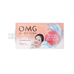 OMG OH MY GLOW PEACH GLOWING FACE WASH  SCT 9g