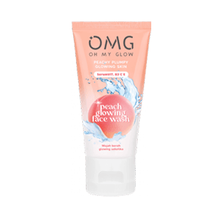 OMG OH MY GLOW PEACH GLOWING FACE WASH  TUB 50g