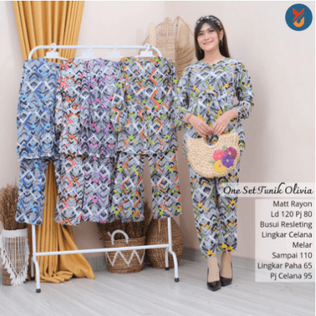 One Set Rayon Busui Tali Serut Motif Olivia