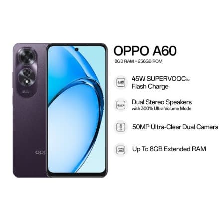 Oppo A60 8/256GB Garansi Resmi